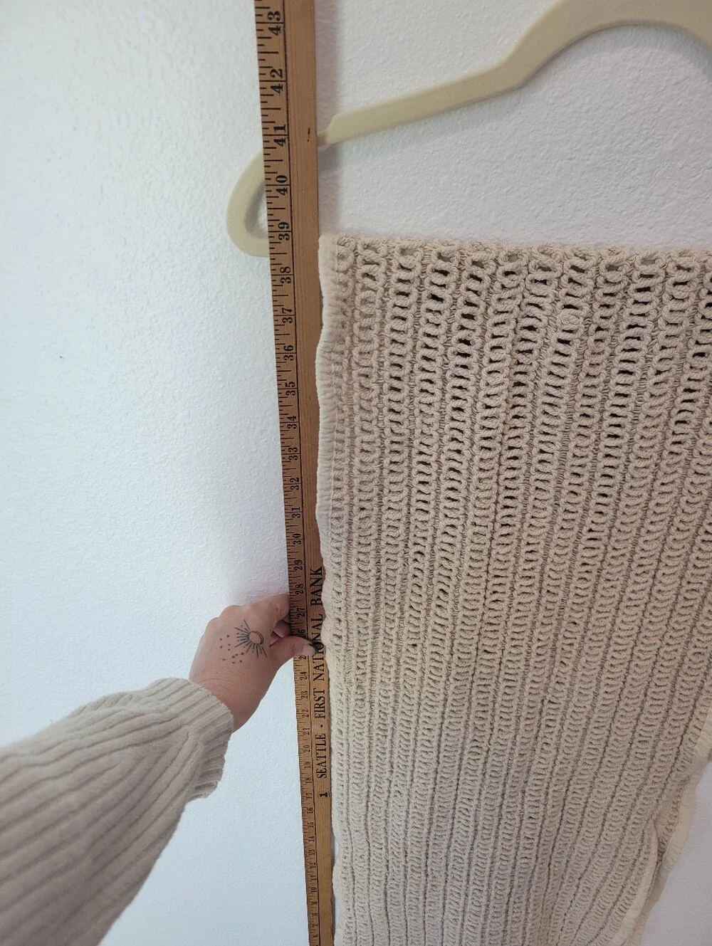 Joie Crochet Table‎ Runner Cream Cotton Blend 78